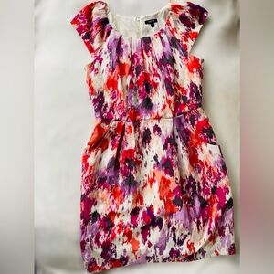 Apt 9 Size 10 Scoop Neck Midi Dress | Pink Red Purple | Summer Dress